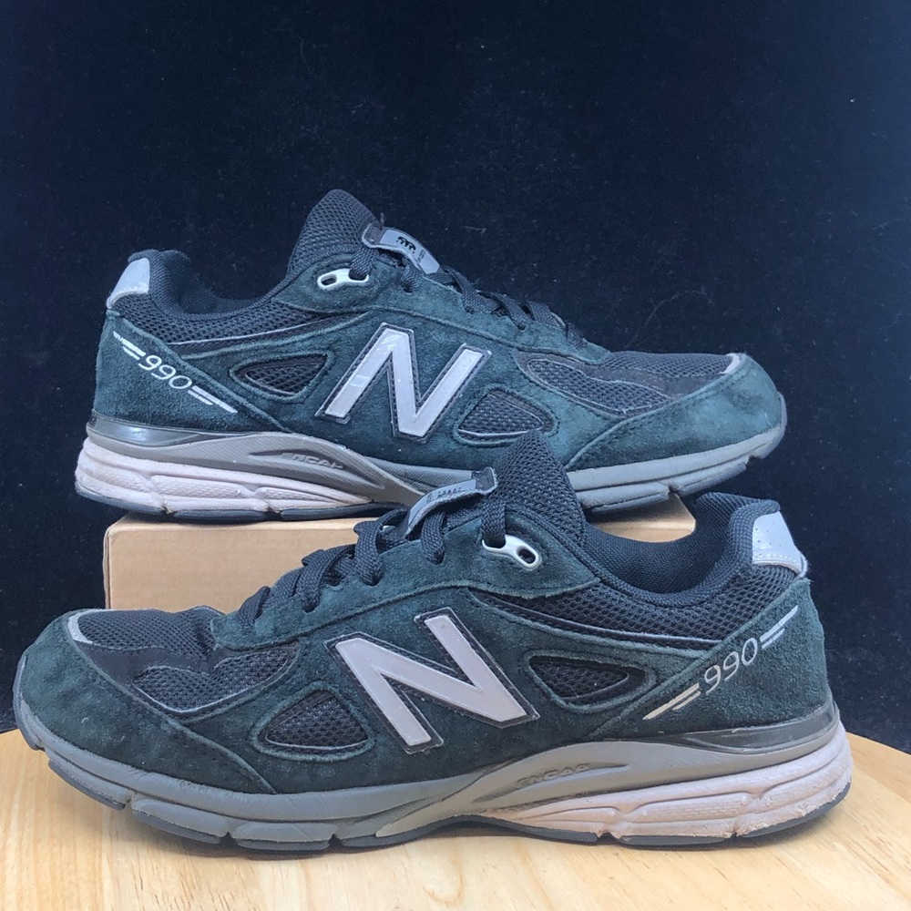 NEW BALANCE 990 V4 M990BK4 Men's Sneakers Made In USA Black Gray Size 7 D